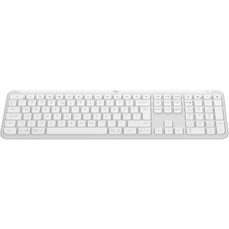 Logitech K950 Signature λεπτό πληκτρολόγιο γραφείου RF Wireless Bluetooth QWERTY US International λευκό