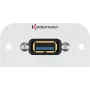 Kindermann Konnect 54 alu - αρθρωτό faceplate-snap-in - USB Type A (7441000529)