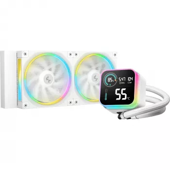 DeepCool LQ240 WH υδρόψυξη επεξεργαστή, AMD AM4/AM5, λευκό