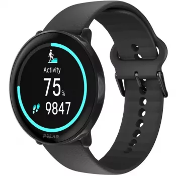 Polar Ignite 3 - Αθλητικό ρολόι με λουράκι - Σιλικόνη - Μέγεθος λουριού: S/L - Οθόνη 3,3 cm (1,28 inch) - 32 MB - Bluetooth - 35 g - Night Black (900106234)
