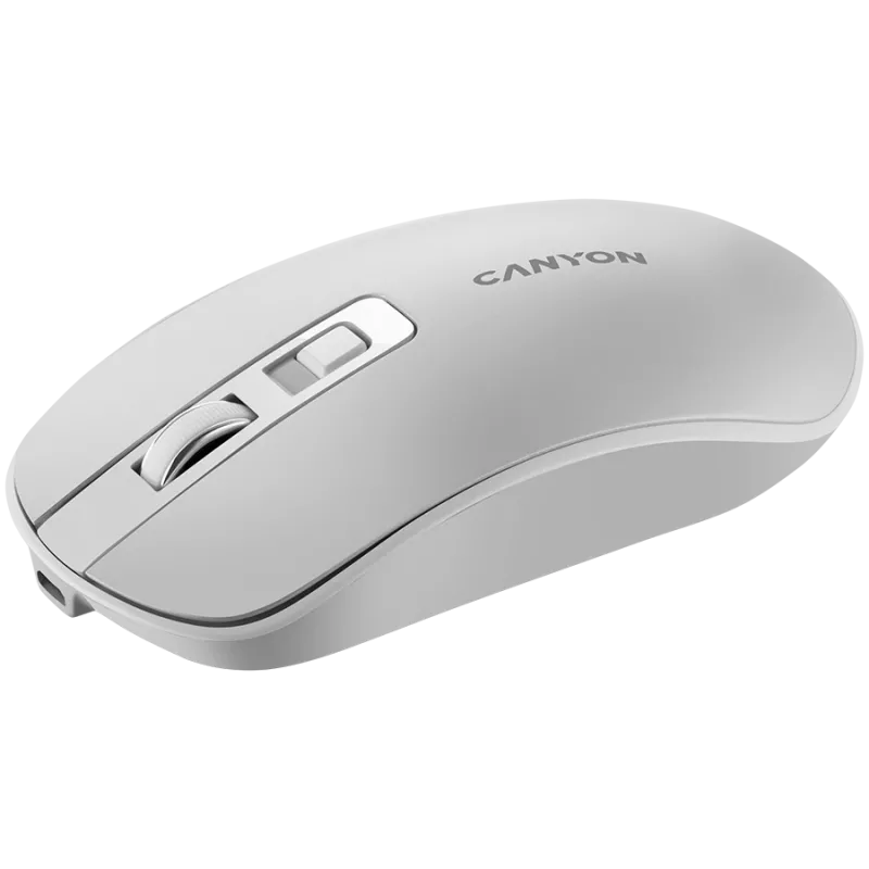 CANYON Ποντίκι MW-18 Wireless Charge Μαργαριταρένιο Λευκό