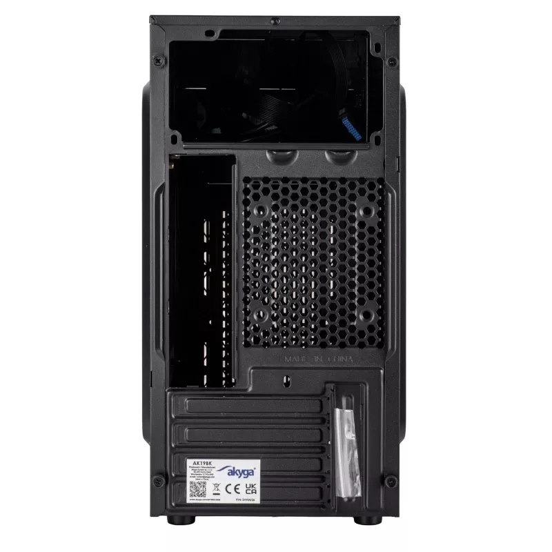 Akyga AK19BK Κουτί υπολογιστή Micro-Tower, Micro-ATX / Mini-ITX, USB-C + USB 3.0 + 2x USB 2.0, χωρίς τροφοδοτικό, μαύρο