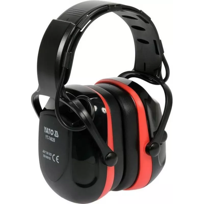 Ωτοασπίδες YATO YT-74626, κατασκευή PVC, μπαταρία πολυμερούς λιθίου, 348 g