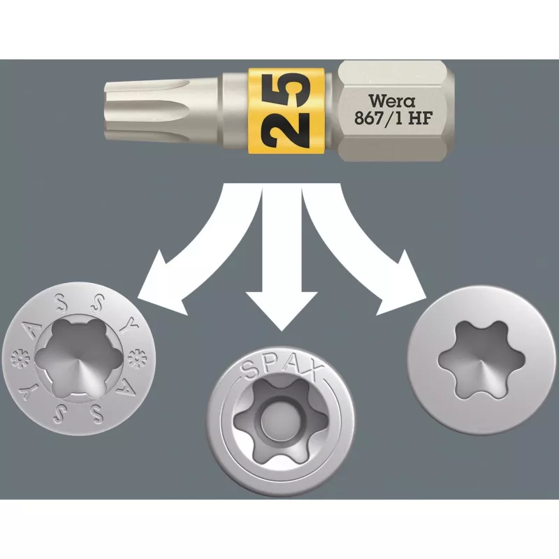 Wera 05057436001 Bit-Check 30 Wood TORX HF 1 Σετ Bit