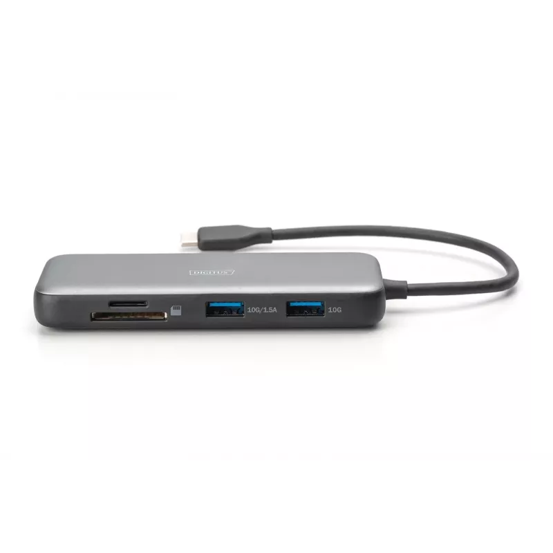 Σταθμός σύνδεσης USB-C Digitus DA-70915 8 θέσεων 100W Power Delivery