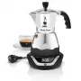 Ηλεκτρική Καφετιέρα Moka BIALETTI 3 Φλιτζάνια Moka Timer, Προγραμματιζόμενη Οθόνη LED, Θήκη Αλουμινίου, Δεξαμενή Καφετιέρας