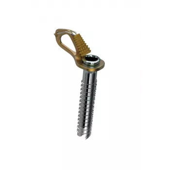 aero lite ice screw 13cm-Κίτρινο BLUE ICE
