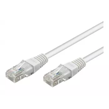 Wentronic Goobay CAT 5e Patch καλώδιο, U/UTP, Λευκό, 3 m - CCA μείγμα χαλκού (68506)