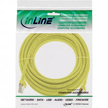InLine Καλώδιο Patch SF/UTP Cat.5e κίτρινο 5m