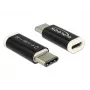 Delock - Προσαρμογέας USB - 24 Pin USB-C (Α) σε Micro-USB Type B (Θ) - USB 3.1 - Μαύρο (65678)