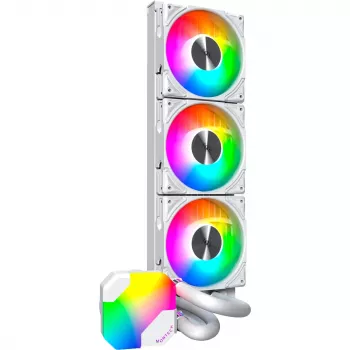 360mm Radiator Montech HyperFlow ARGB 360 White — ψυγείο υγρής ψύξης 360mm για PC