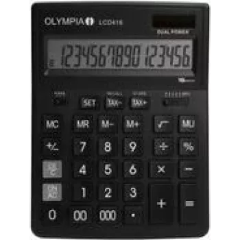 OLYMPIA LCD-416 Επιτραπέζια αριθμομηχανή μαύρο (4676)