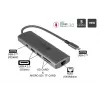 Alcasa HUB-C001A Hub διασύνδεσης USB Type-C 5000 Mbit/s ανθρακί