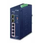 PLANET IGS-624HPT Διακόπτης δικτύου Unmanaged Gigabit Ethernet (10/100/1000) Power over Ethernet (PoE) μπλε