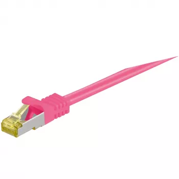 Καλώδιο δικτύου Goobay 91587 Ματζέντα 1m Cat7 S/FTP