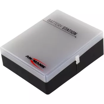 Ansmann Θήκη μπαταριών 48 για 24x AA, 16x AAA και 4x 9V, Μαύρο/Διαφανές