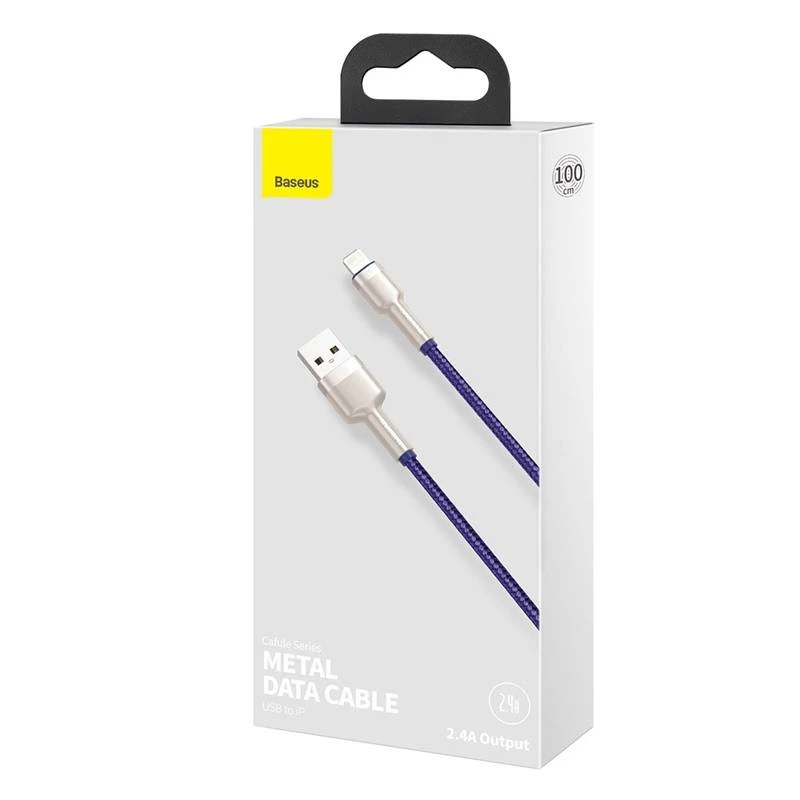 Καλώδιο USB-A σε Lightning Baseus 1 m — καλώδιο δεδομένων USB, μωβ