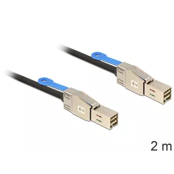 DeLOCK 83395 Καλώδιο Serial Attached SCSI (SAS) 2 m Μαύρο