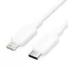 Καλώδιο USB-C σε Lightning 3A 480Mbit/s 1m ΛΕΥΚΟ