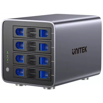 Unitek Θήκη RAID S1301AGY01-EU USB-C για μονάδες SATA, υποστηρίζει έως 80 TB