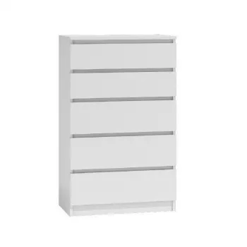Topeshop M5 BIEL κομόδα