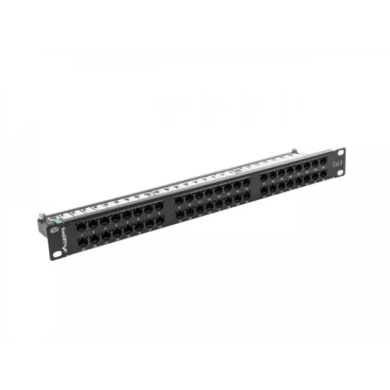 Lanberg PPU6-1048-B - Patch panel - 1U - 19 ίντσες