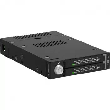 ICY DOCK - ToughArmor - MB834MK-B V2 - 2x M.2 NVMe σε 1x υποδοχή 3,5 ιντσών Πλαίσιο εναλλαγής Κλειδαριά με μεταλλικό κλειδί SlimSAS 4i μαύρο