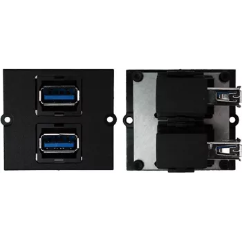 Πρίζα Bachmann 917.059 2 x USB A Μαύρο