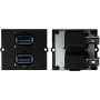 Πρίζα Bachmann 917.059 2 x USB A Μαύρο