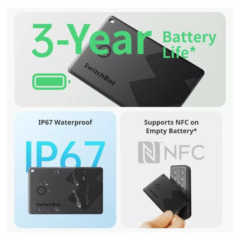 Switchbot κάρτα tracker πορτοφολιού NFC-compatible (W2500032)