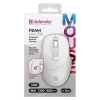 Defender Feam MM-296 52297 ασύρματο ποντίκι, αθόρυβο κλικ, οπτικό, 1600 DPI, USB, λευκό