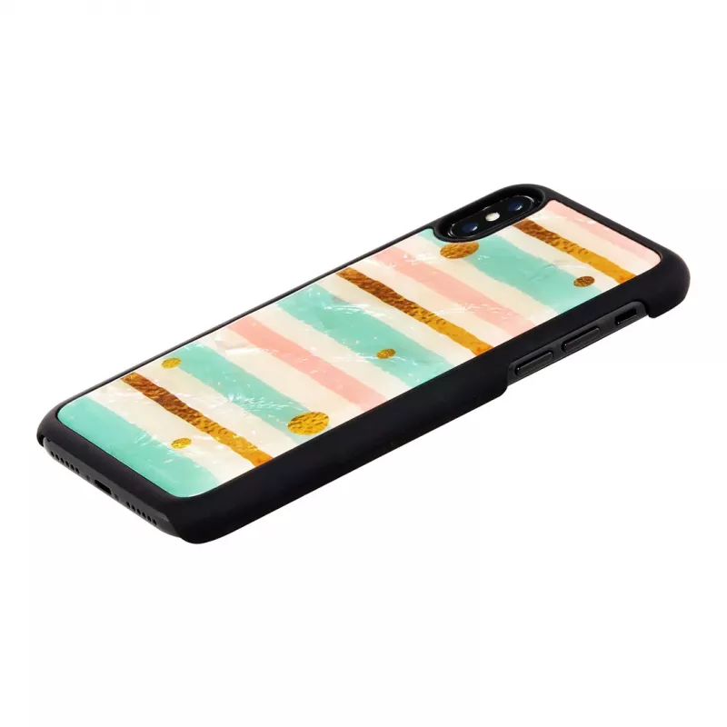 Θήκη smartphone iKins για iPhone XS / iPhone XS Max – Pop Mint μαύρο
