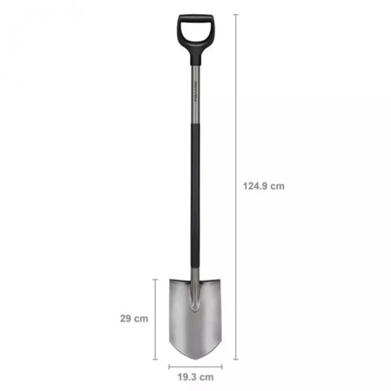 Fiskars εργονομική φτυάρα, γκρι (1067511)
