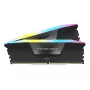 CORSAIR VENGEANCE RGB 16GB 2x8GB DDR5 DIMM 5200MT/s CL40-40-40-77 1.25V Intel XMP Μνήμη Desktop - Μαύρο