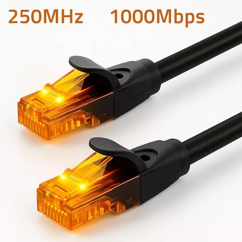 Καλώδιο δικτύου Ethernet QOLTEC UTP Cat6 10 m, 2×RJ45, μαύρο