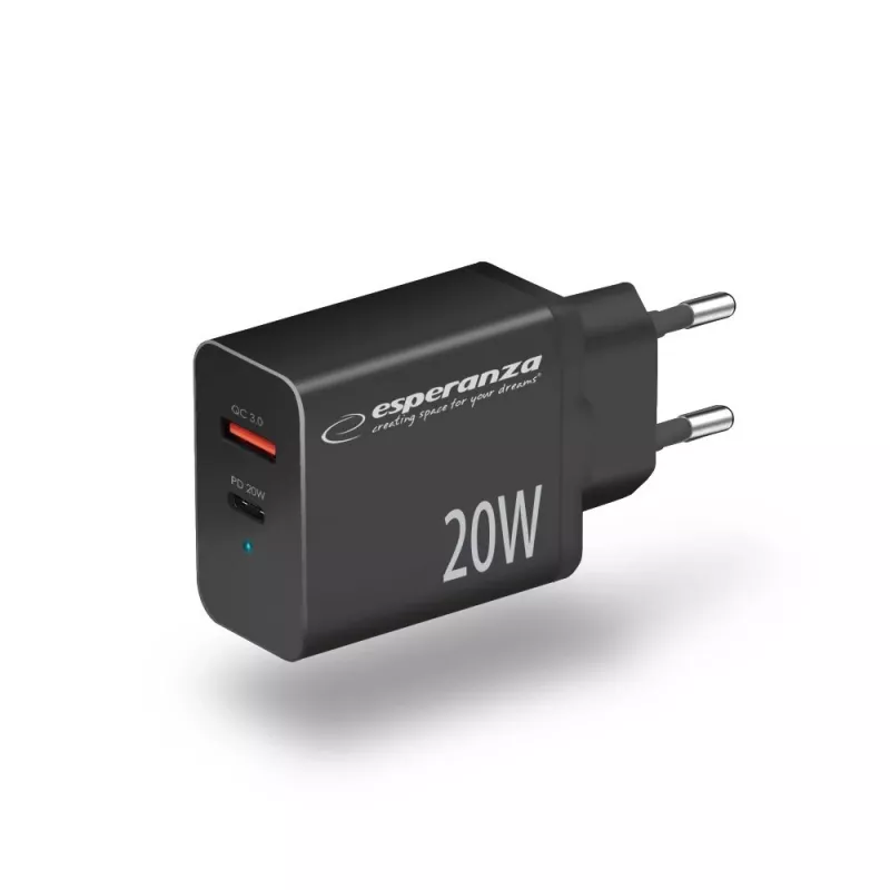 Esperanza EZC105K Τροφοδοτικό 20W Μαύρο