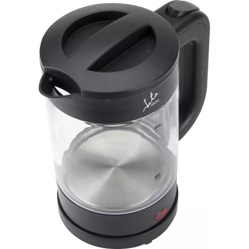 Jata HA702 ηλεκτρικός βραστήρας, 1,2 l, 1500 W, βοριοπυριτικό γυαλί, ασύρματος, μαύρος