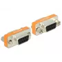 DeLOCK 65570 D-Sub 9 Pin (DB-9) θηλυκό σε θηλυκό Nullmodem Gender Changer, επιχρυσωμένες επαφές