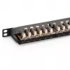 Patch Panel Digitus CAT 6 Class E High Density Θωρακισμένο Μαύρο