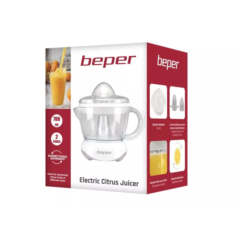Beper BP.102 ηλεκτρικός στίφτης εσπεριδοειδών, 25 W, ABS, λευκός