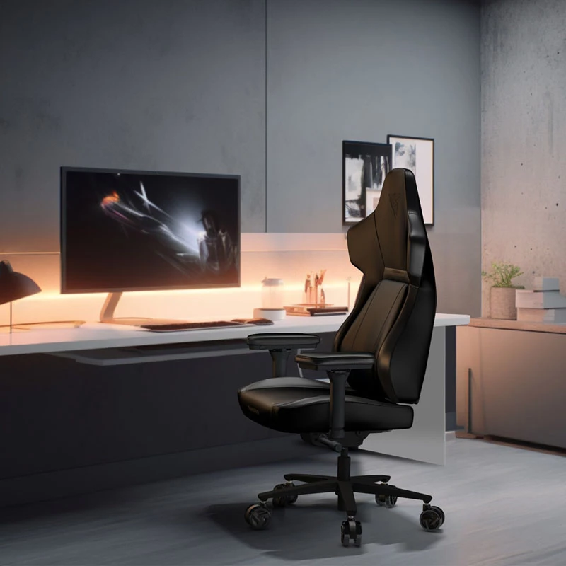 ThunderX3 CORE Μοντέρνα καρέκλα gaming universal, επενδεδυμένο κάθισμα, Μαύρο
