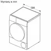 Στεγνωτήριο ρούχων Bosch WQG145APPL 9 kg αντλία θερμότητας, 14 προγράμματα, οθόνη LED, Λευκό