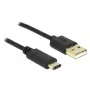 Καλώδιο USB DeLOCK 2m USB2.0-A/USB2.0-C Μαύρο