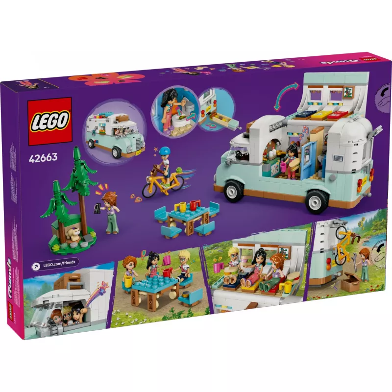 LEGO Motor Home Set 42663 — LEGO Friends τροχόσπιτο, 778 τεμ., 3 μίνι κούκλες, από 7 ετών
