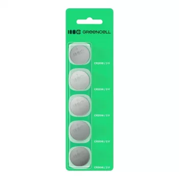 Μπαταρία λιθίου κουμπί Green Cell CR2016 3V – συσκευασία 5 τεμ.