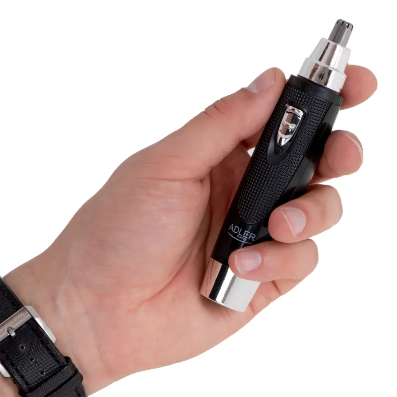 Trimmer ακριβείας Adler AD 2911 — Trimmer αυτιών και μύτης, μαύρο, 45 g