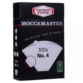 Φίλτρα καφέ MOCCAMASTER 85022 — χάρτινα φίλτρα, λευκό, συσκευασία 100 τεμ.