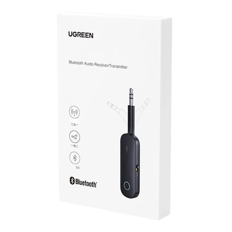 Δέκτης/πομπός Bluetooth UGREEN CM403 – 3,5 mm jack, Bluetooth 5.0, μπαταρία 145 mAh, μαύρο