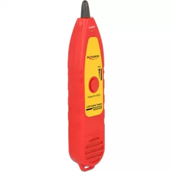 Ελεγκτής καλωδίων δικτύου DeLOCK 86109 Κόκκινο Κίτρινο