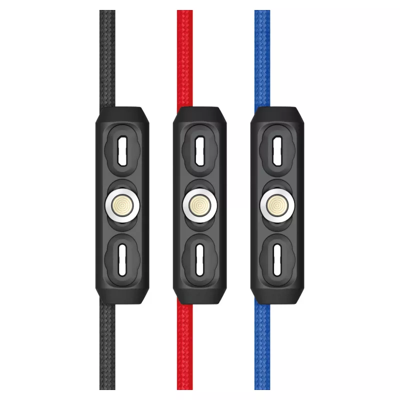 Καλώδιο USB RealPower MagneticCharge3 1m USB A μαύρο μπλε κόκκινο